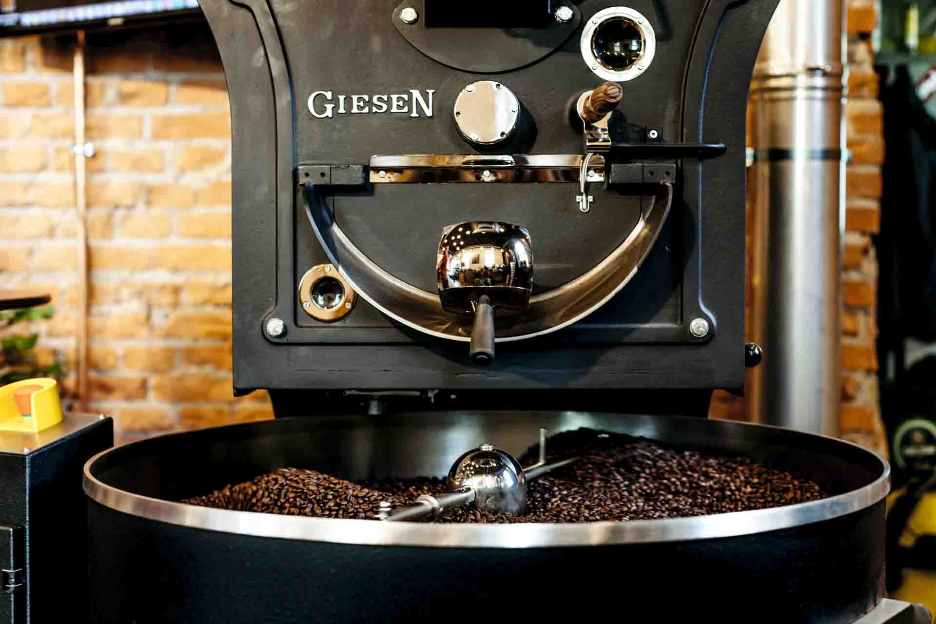 Giesen 15kg Trommelröster, Kaffeerösterei Wattens, Unbound Coffee Roasters